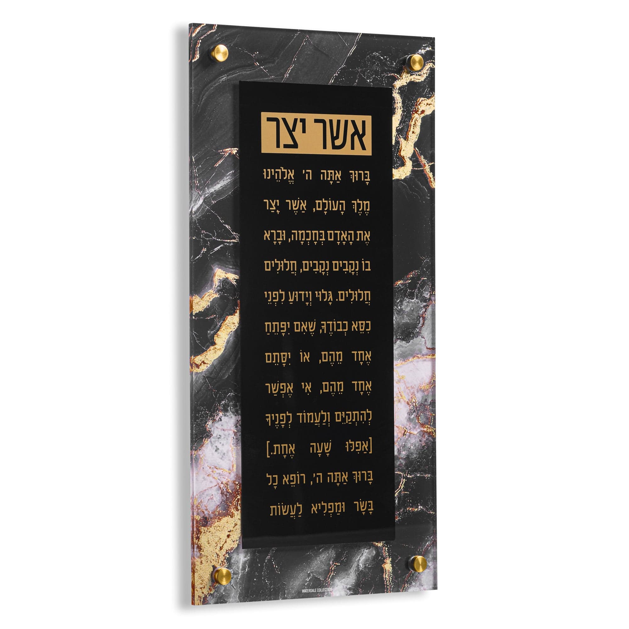 Agate 2.0 Asher Yatzar — styled in-room | Judaica Square Lakewood