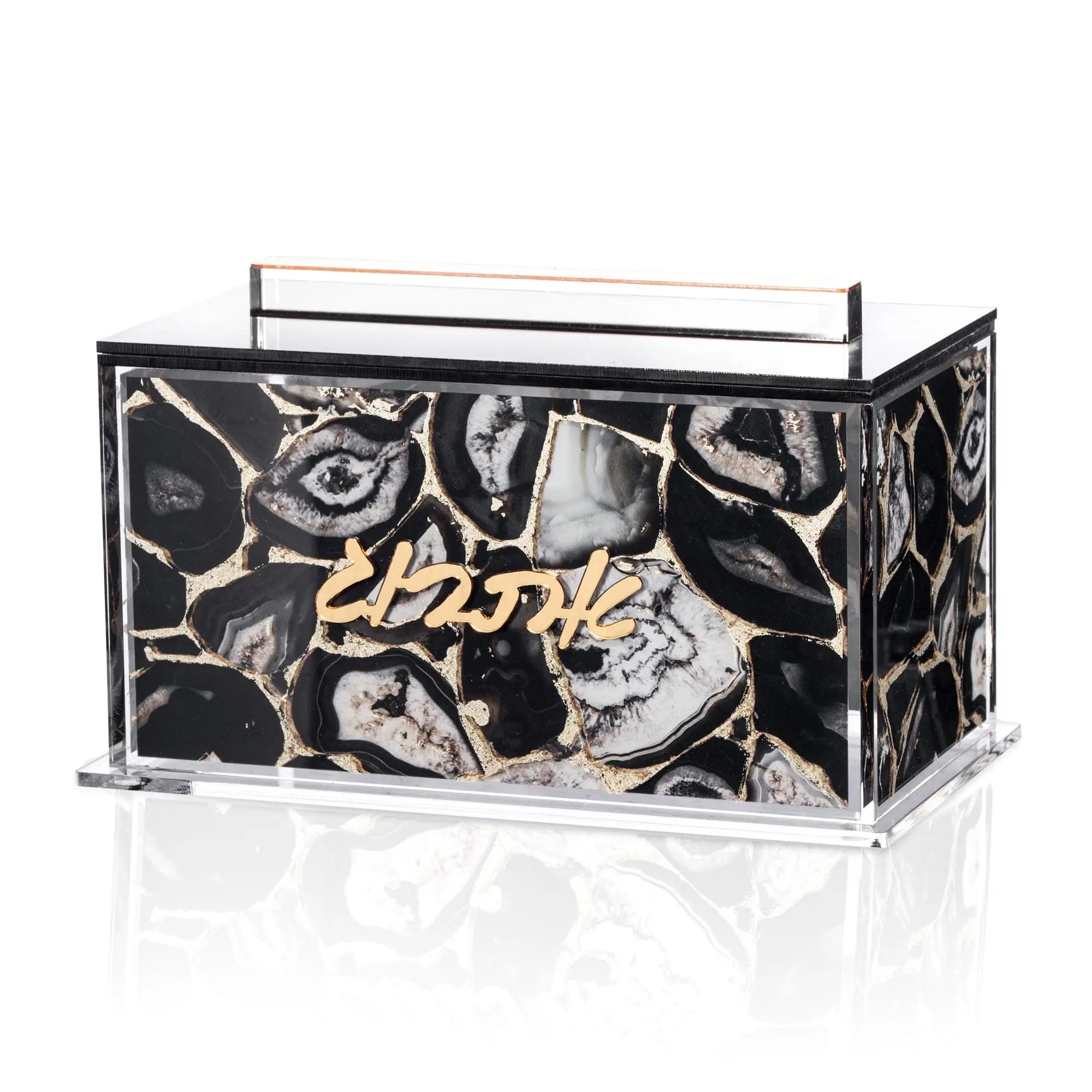 Agate Esrog Box — hero shot | Judaica Square Lakewood