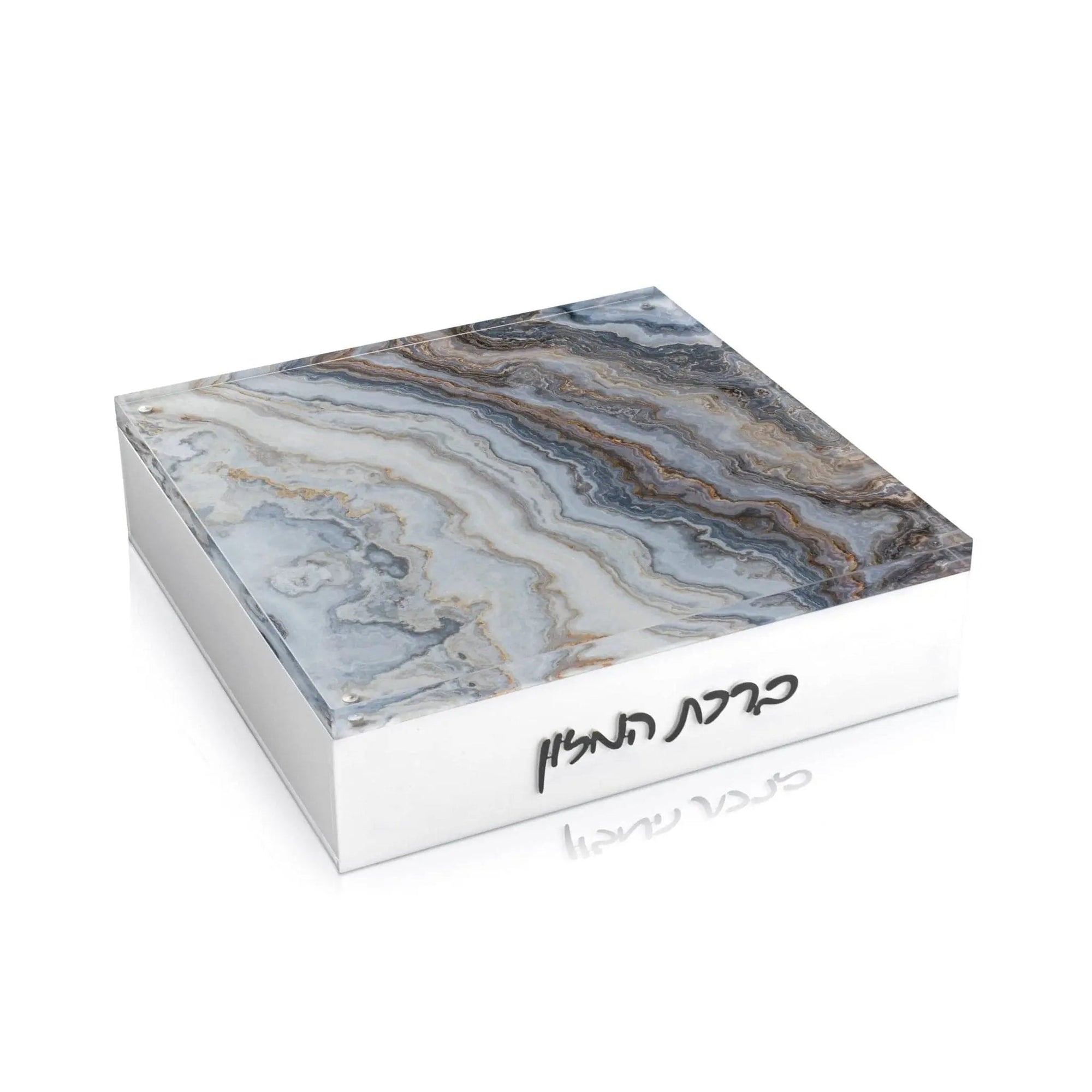 Agate Layflat Bencher Set — styled in-room | Judaica Square Lakewood