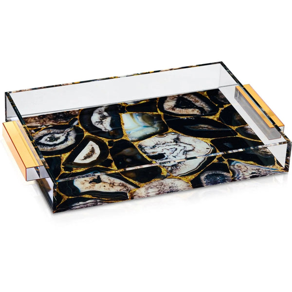Agate Serving Tray — hero shot | Judaica Square Lakewood