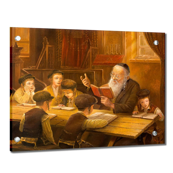 Alex Levin Cheder Painting | Judaica Square Lakewood