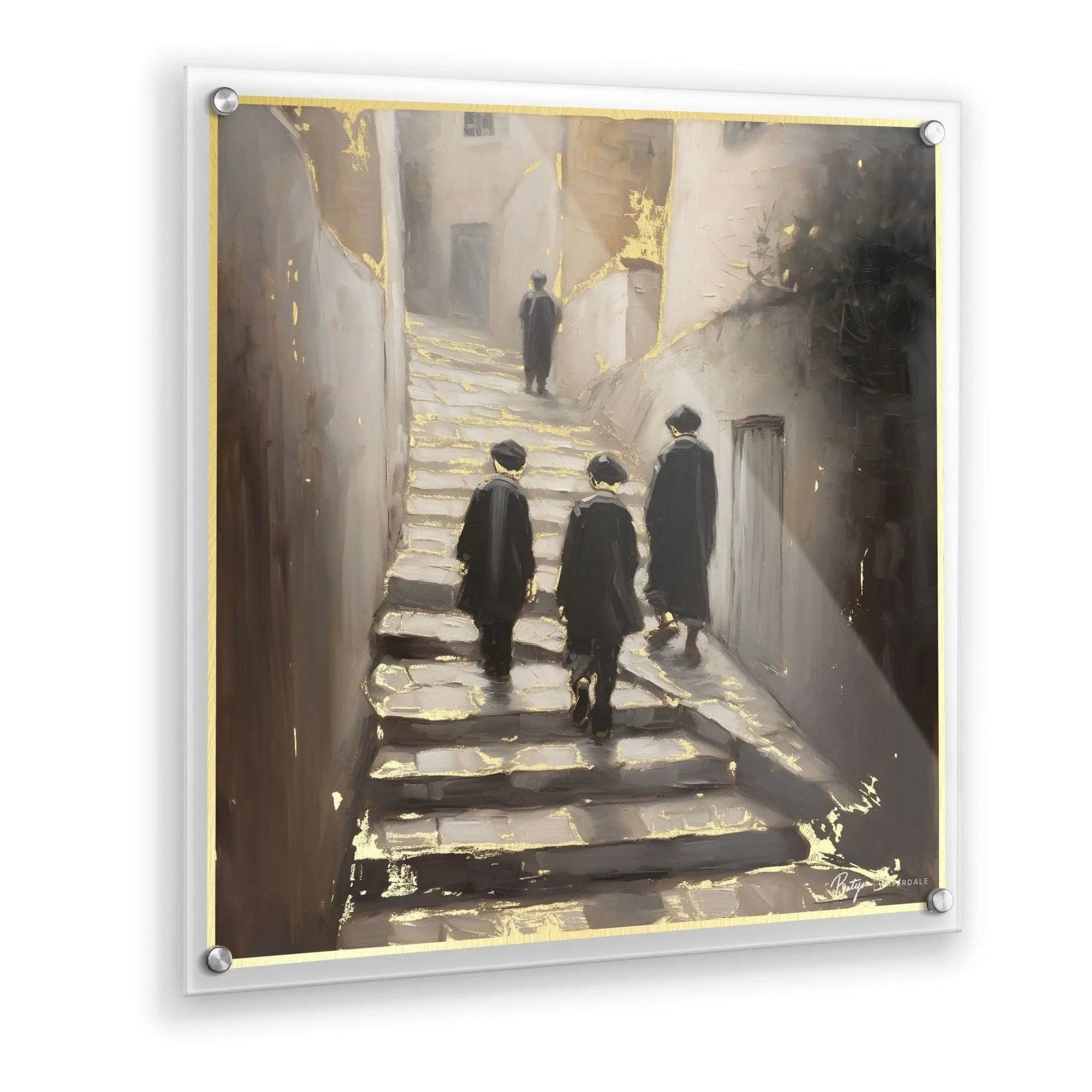 Alleyways Painting by Batya | Judaica Square Lakewood