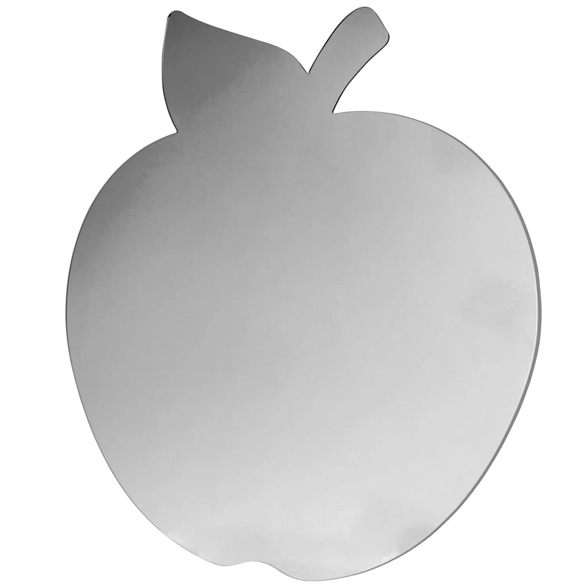 Waterdale silver mirrored Lucite apple-shaped charger