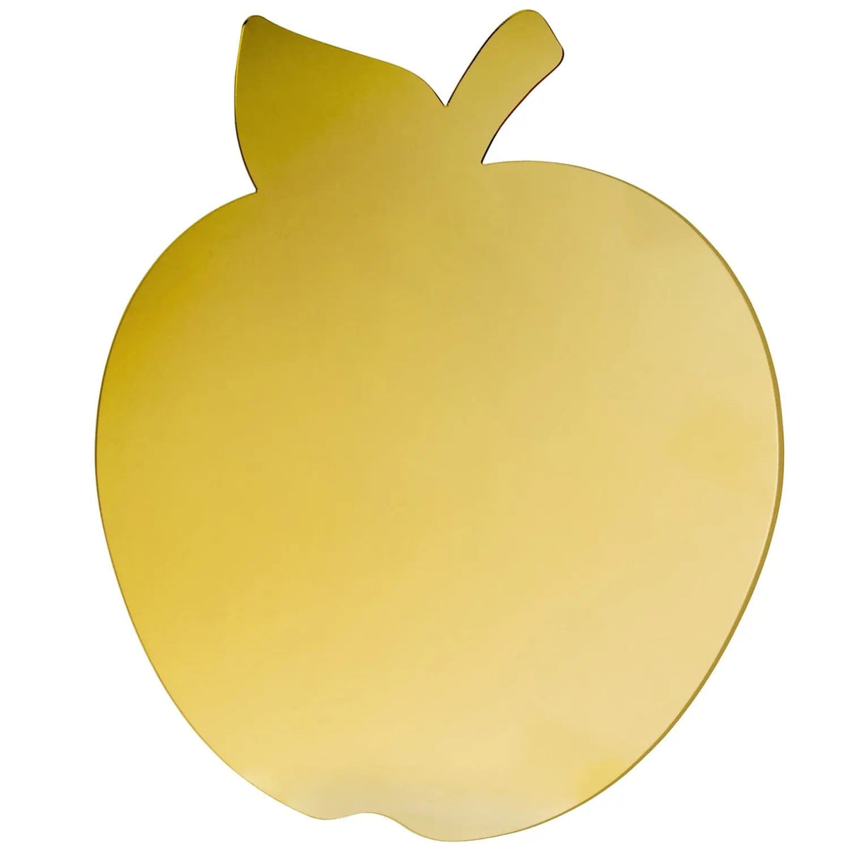 Waterdale gold mirrored Lucite apple-shaped charger