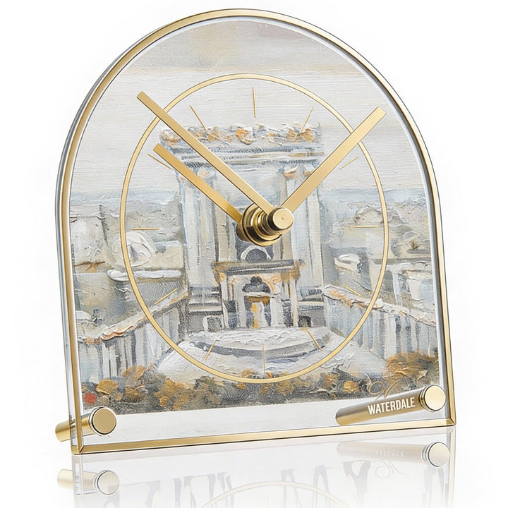 Bais Hamikdash Basic Desk Clock — Desk Clock (Waterdale Collection)