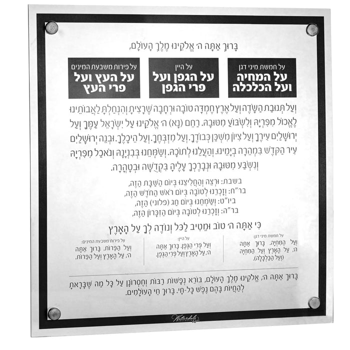 Basics Al Hamichyah — lucite Wall Art | Judaica Square Lakewood