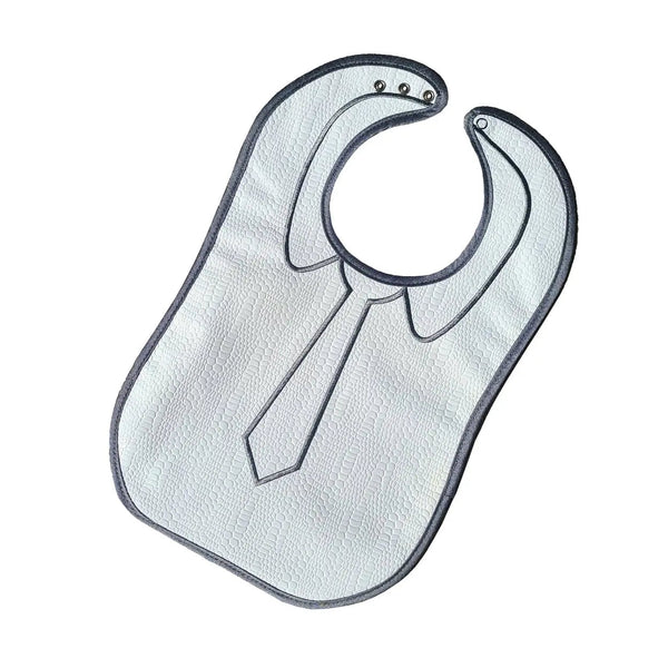 Boy/Girl Crocodile Patent Leather Bib — Leather Baby Bib | Judaica Square Lakewood