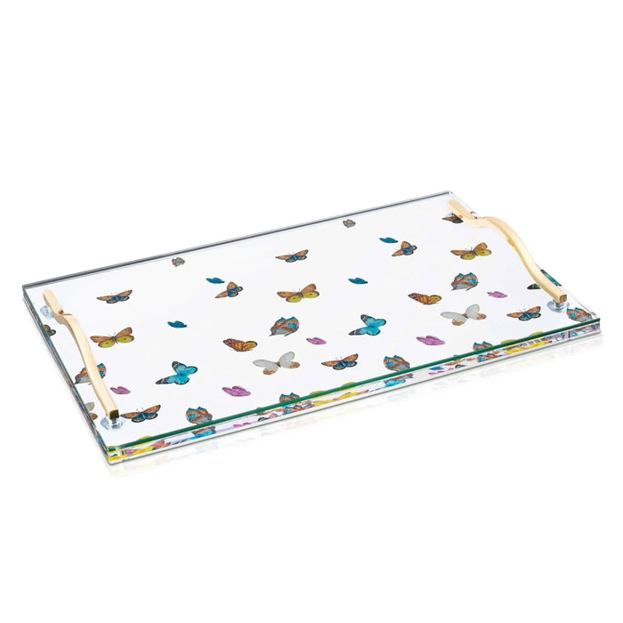 Butterfly Challah Board — lucite Tray | Judaica Square Lakewood