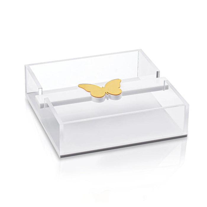 Butterfly Napkin Holder — lucite | Judaica Square Lakewood