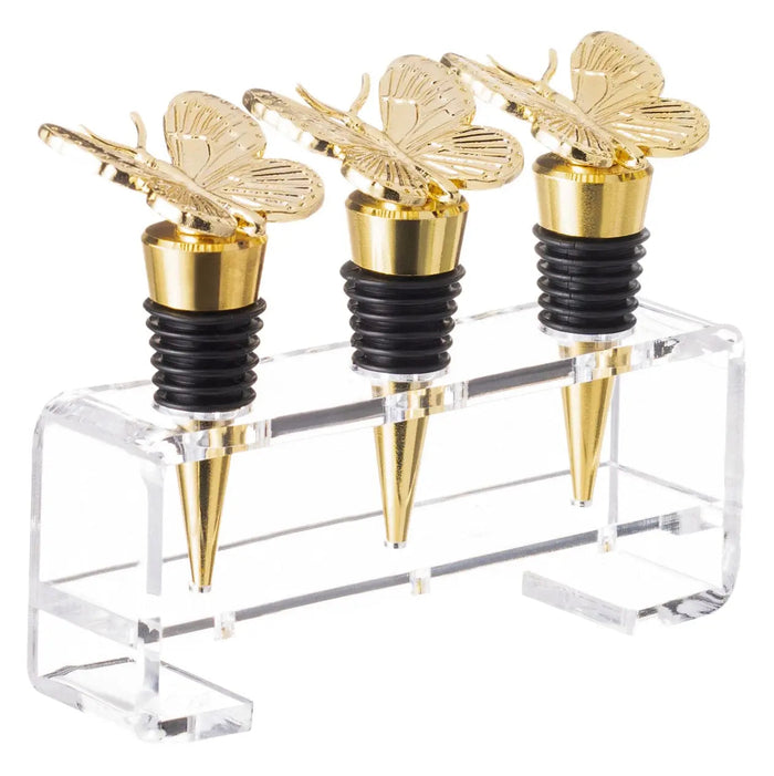 Butterfly Wine Stopper Set — Judaica | Judaica Square Lakewood