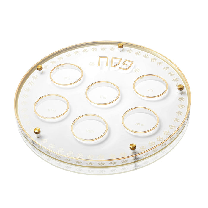 Inspired Seder Plate — acrylic | Judaica Square Lakewood