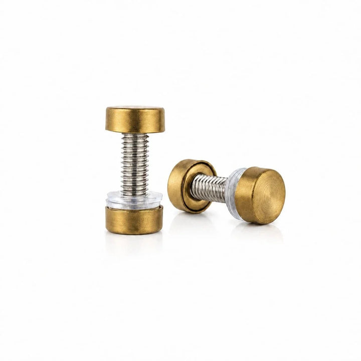 Challah Board Replacement Screws — Set of 4 for Lucite Challah Boards, Gold or Silver (Waterdale Collection)