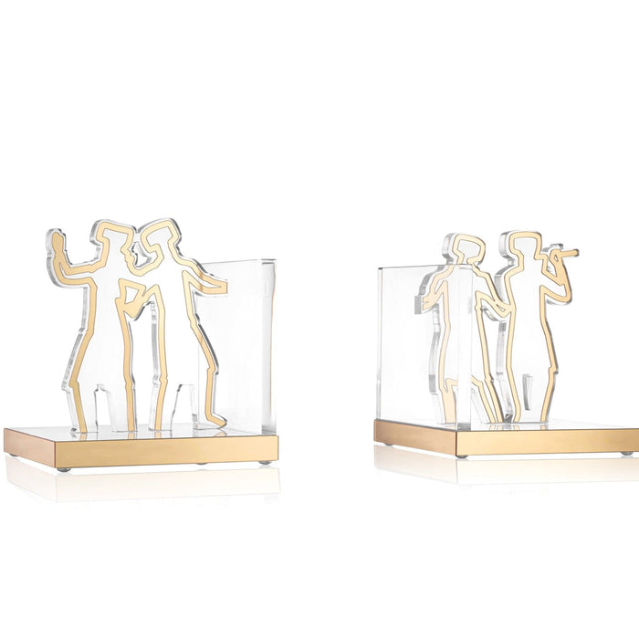 Chassidim Book End Sculpture — lucite | Judaica Square Lakewood