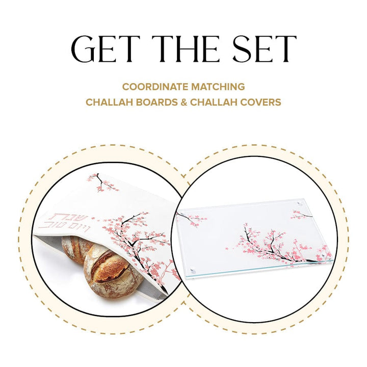 Cherry Blossom Challah Pouch Set — Judaica