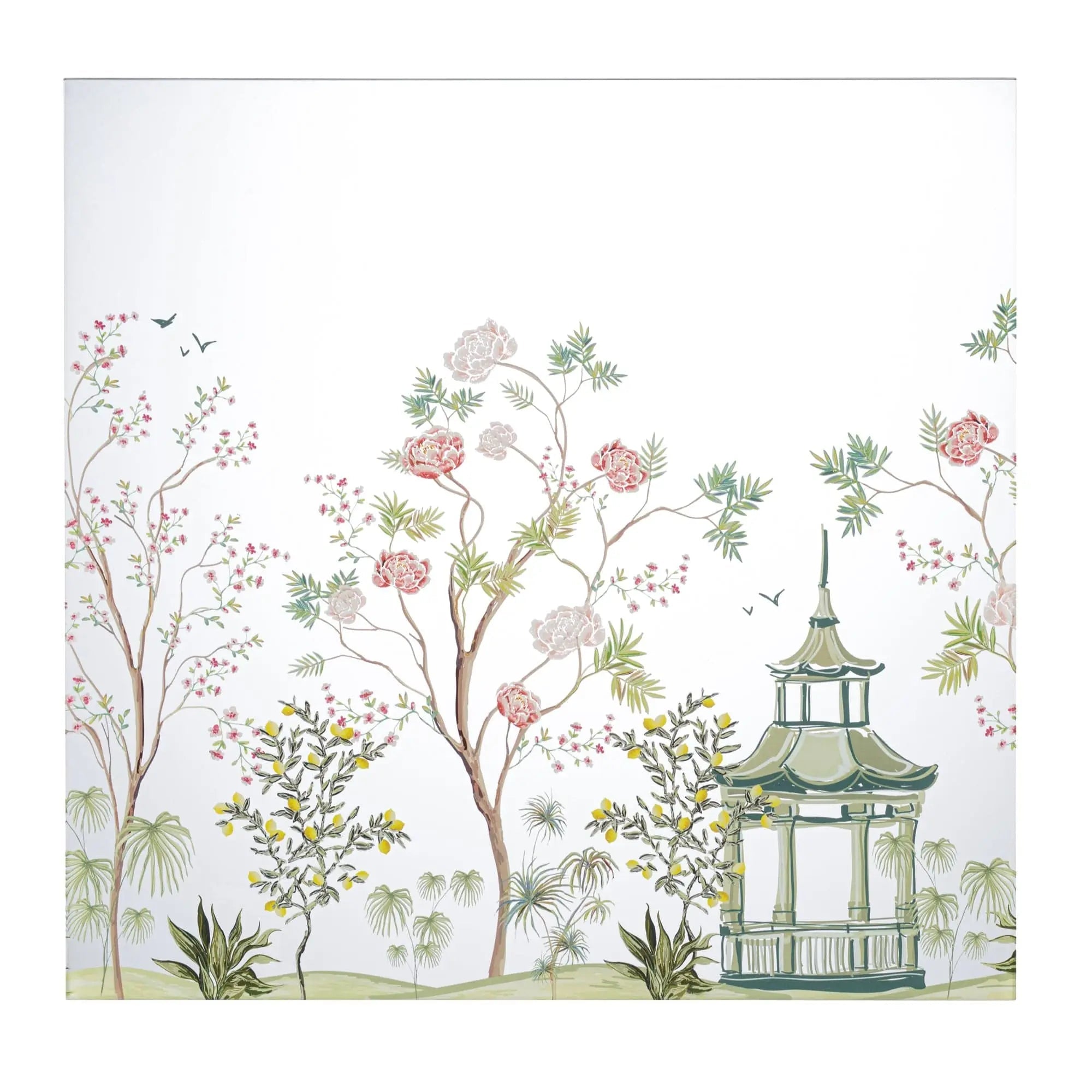 Chinoiserie Chargers — styled in-room | Judaica Square Lakewood