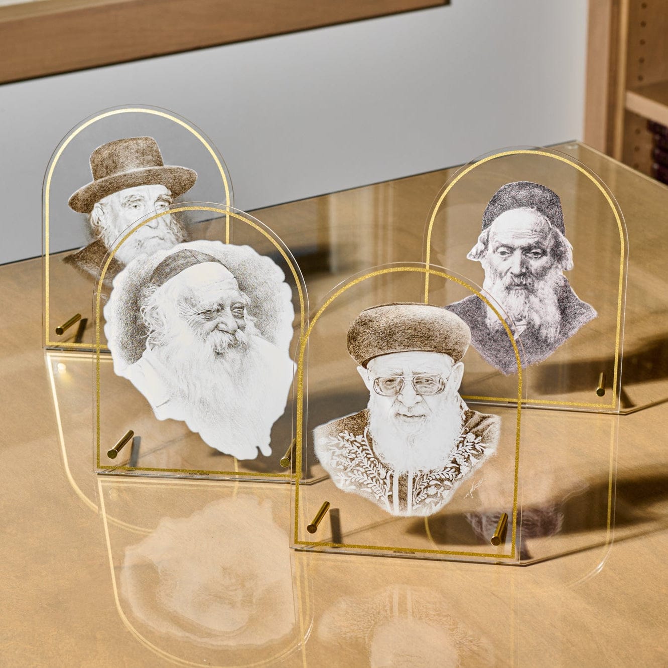 Rav Ovadia Yosef Tabletop Gadol Sketch | Judaica Square Lakewood