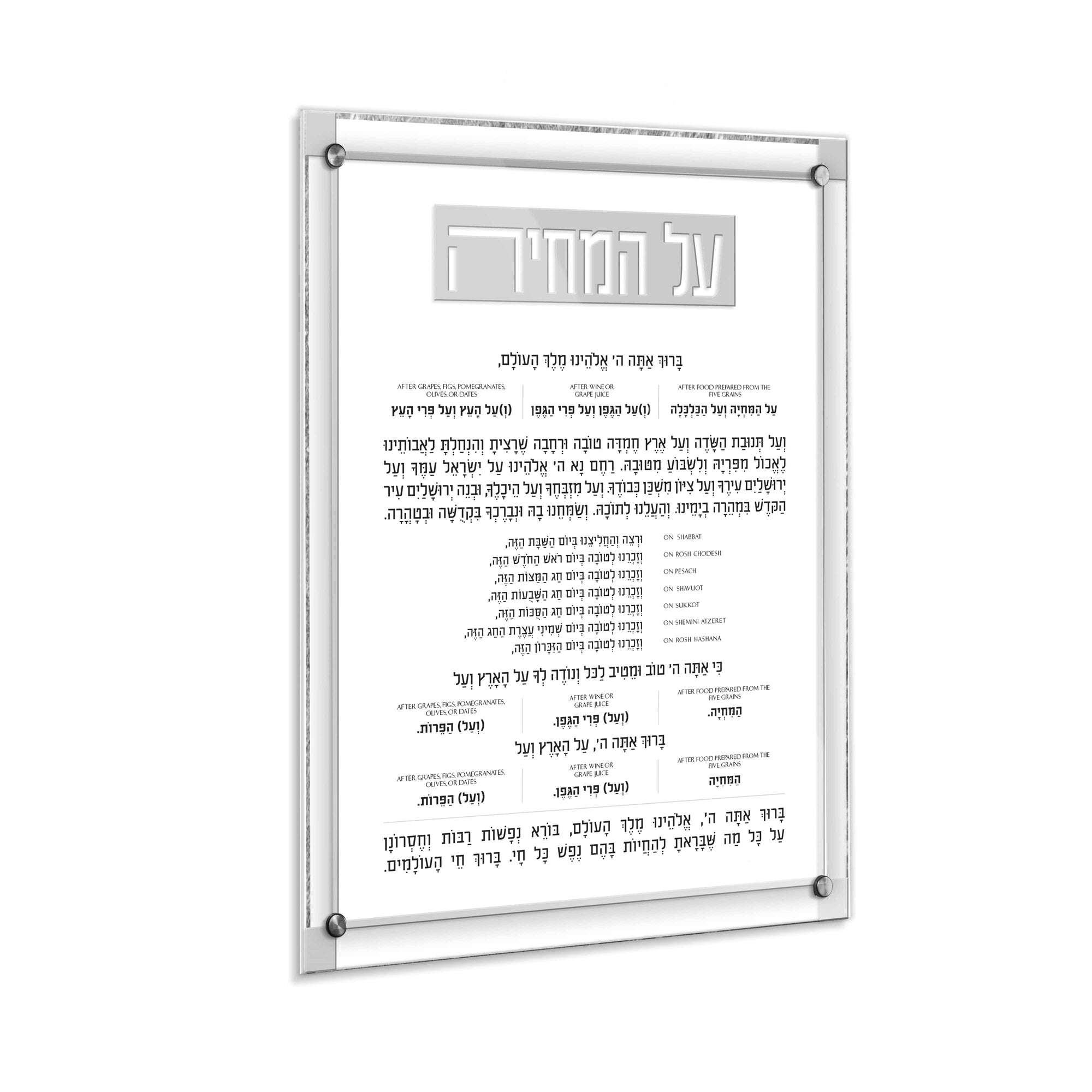 Classic 2.0 Al Hamichyah — side detail | Judaica Square Lakewood