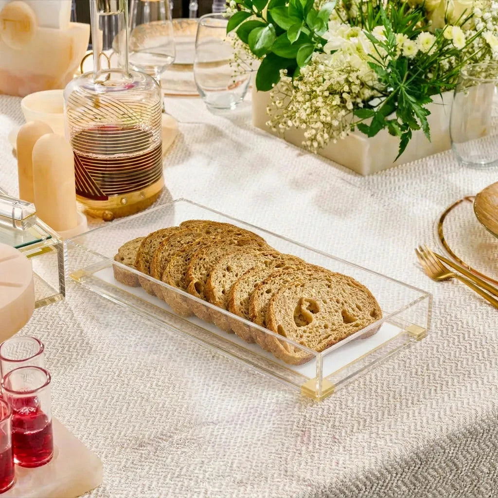 Classic 2.0 Basic Bread / Towel Tray — detail view | Judaica Square Lakewood