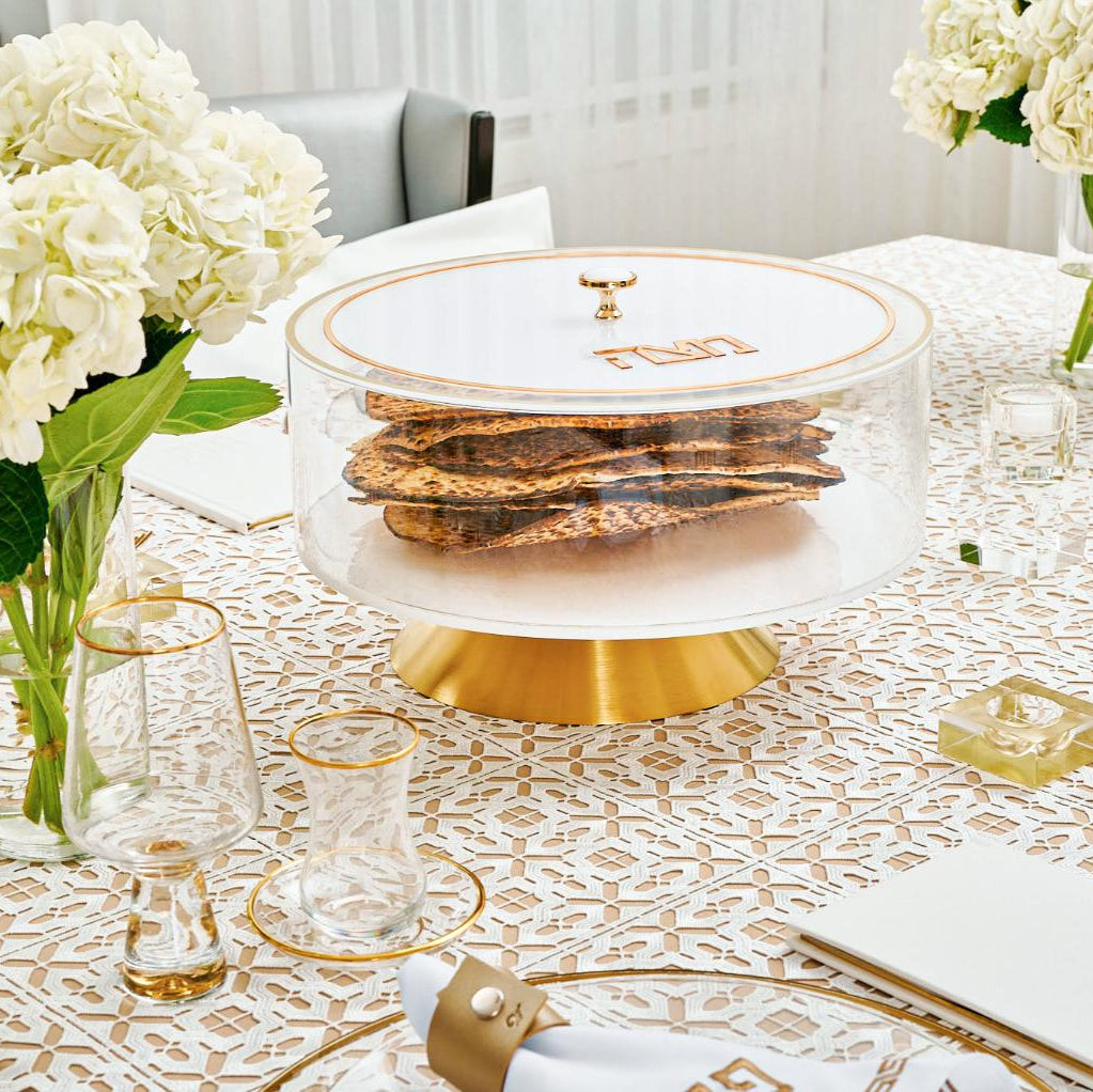 Classic 2.0 Matzah Box — styled in-room | Judaica Square Lakewood