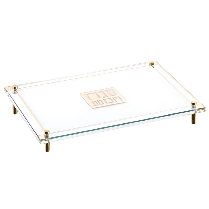 Classic 2.0 Raised Challah Board — lucite Tray | Judaica Square Lakewood