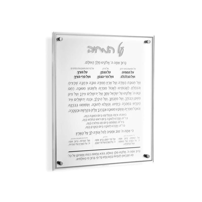 Classic Al Hamichyah - 12x16 — lucite Wall Art | Judaica Square Lakewood