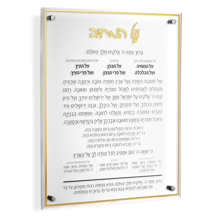 Classic Al Hamichyah - 16x20 — lucite Wall Art | Judaica Square Lakewood