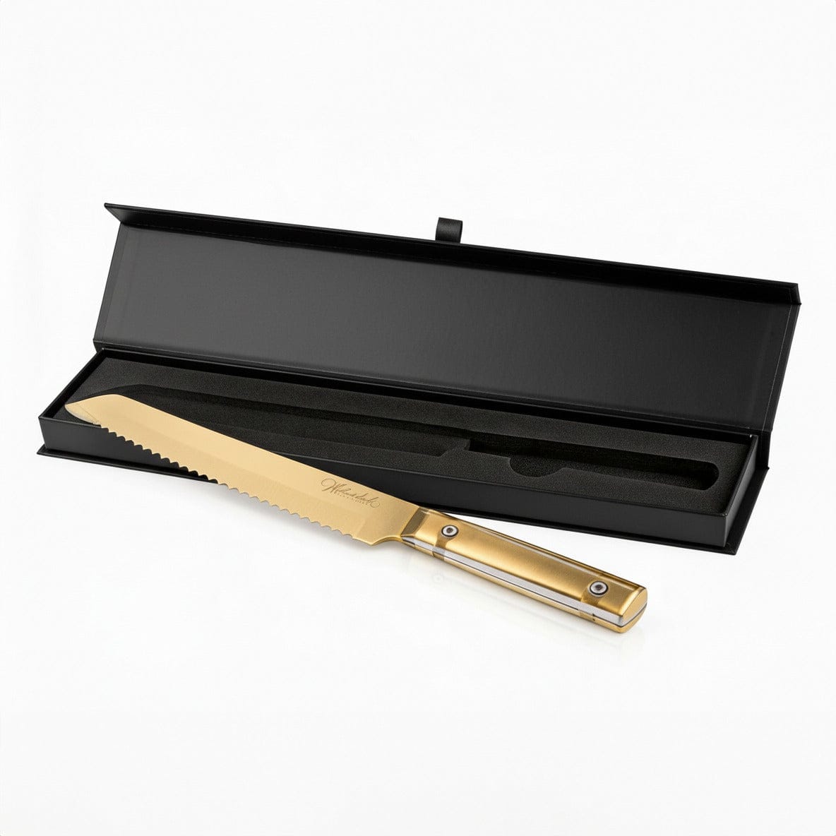 Classic Bread Knife — in use | Judaica Square Lakewood