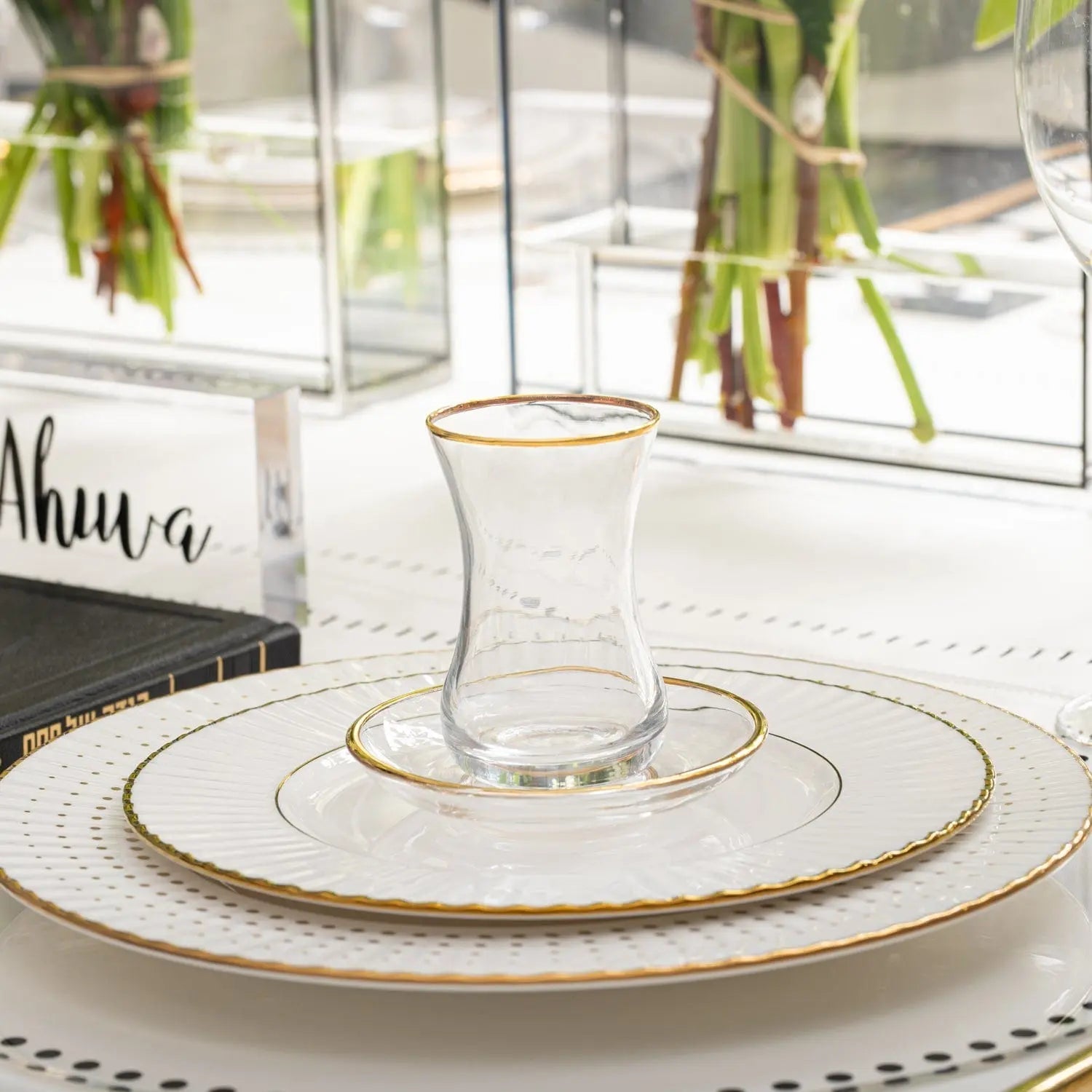 Classic Glass Cups & Saucers | Judaica Square Lakewood