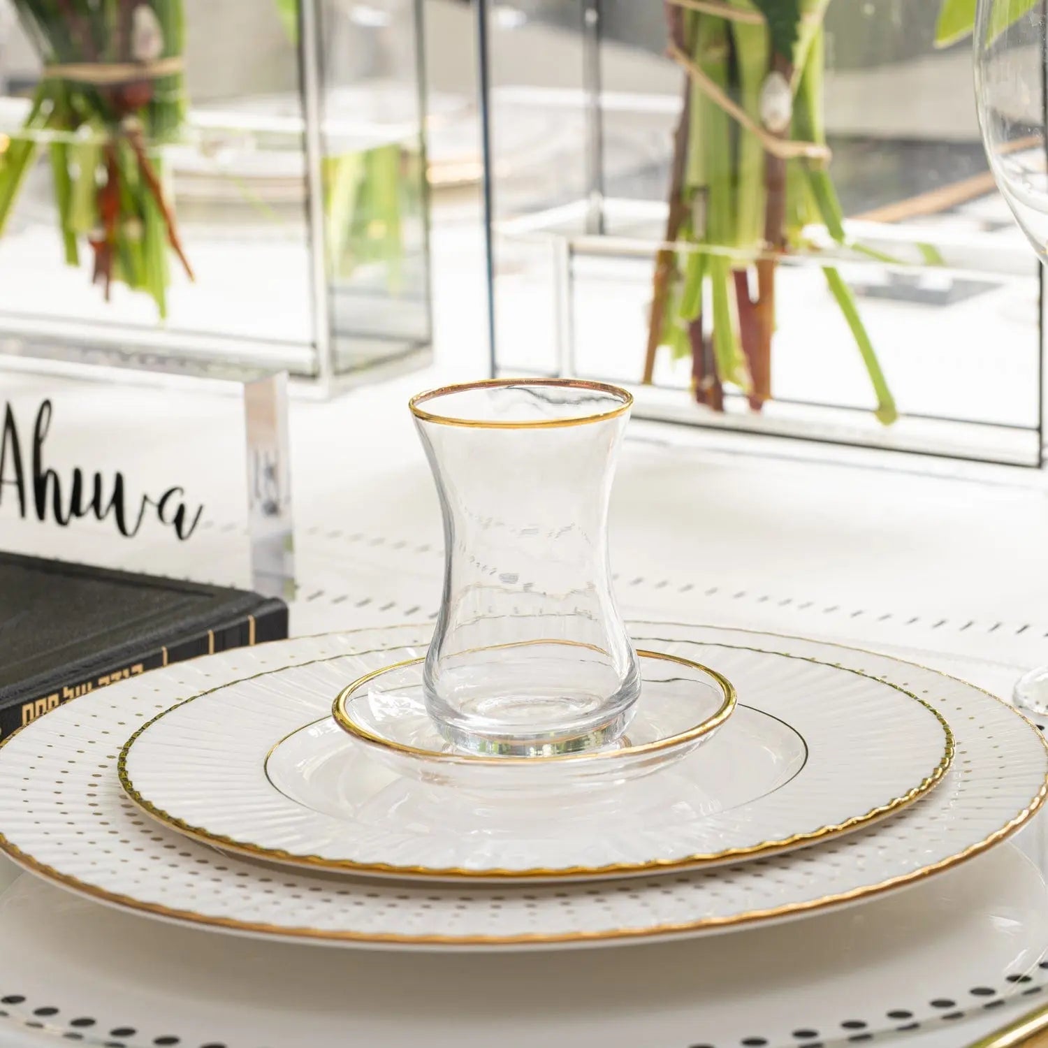 Classic Glass Cups & Saucers | Judaica Square Lakewood