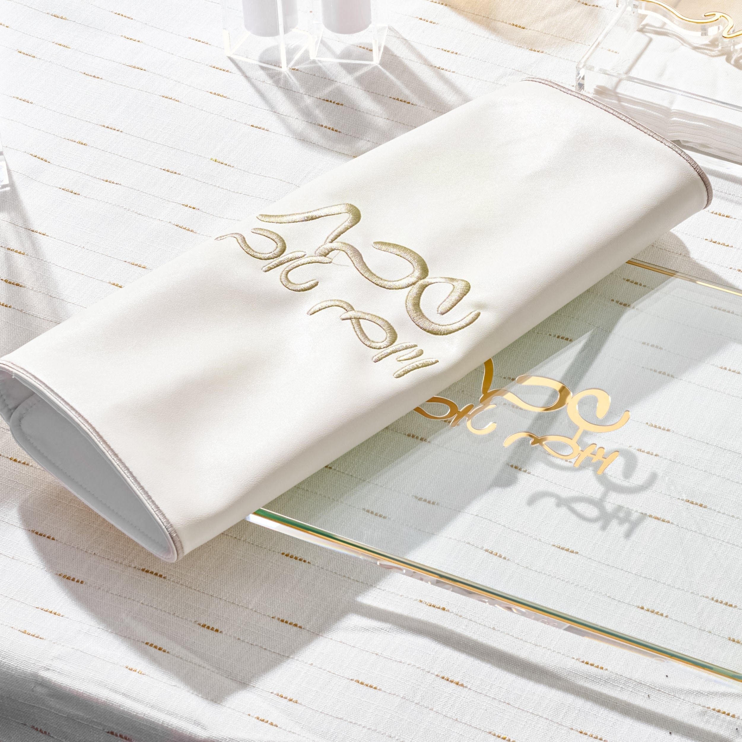 Classic Challah Board & Cover Set — detail view | Judaica Square Lakewood