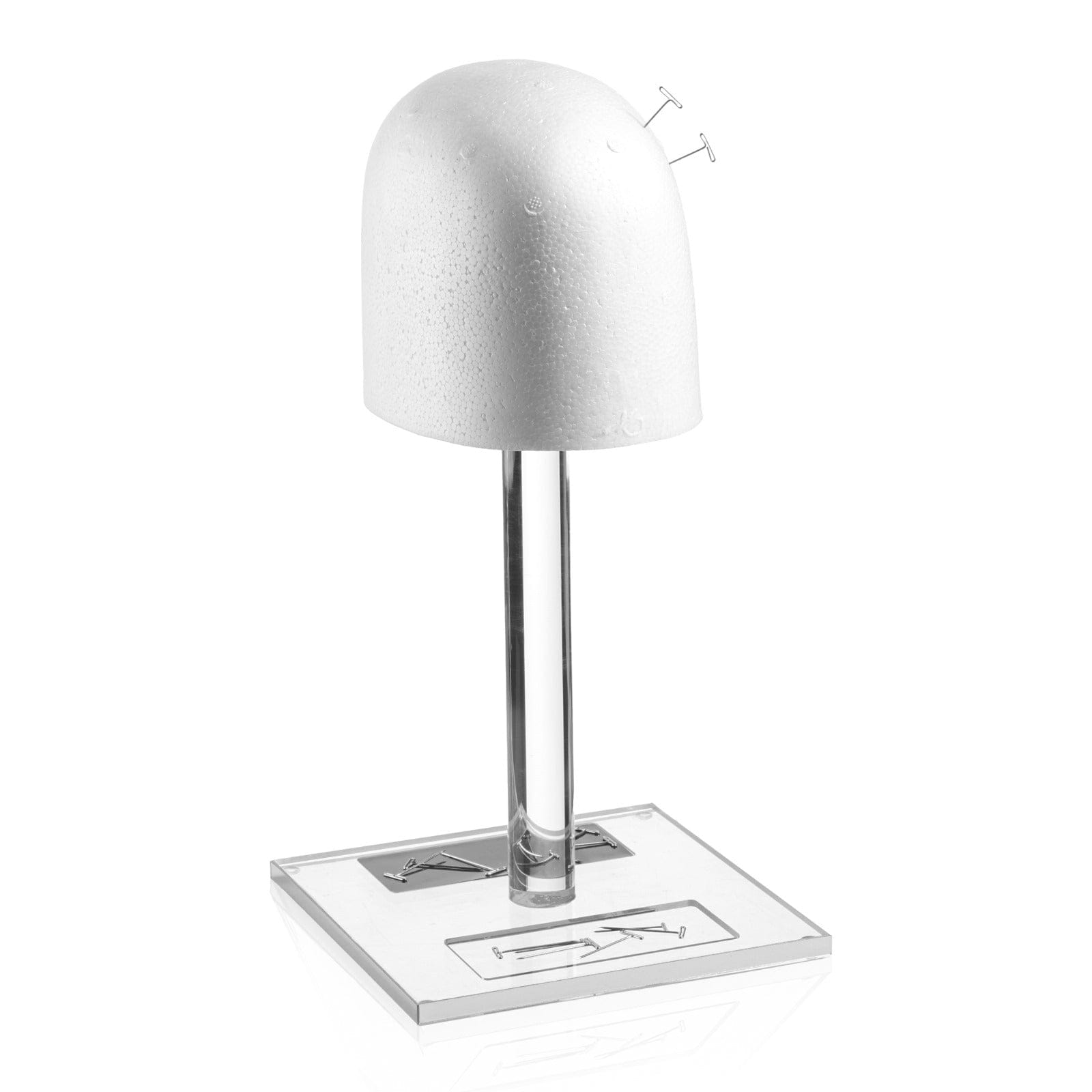Classic Lucite Wig Head — styled in-room | Judaica Square Lakewood
