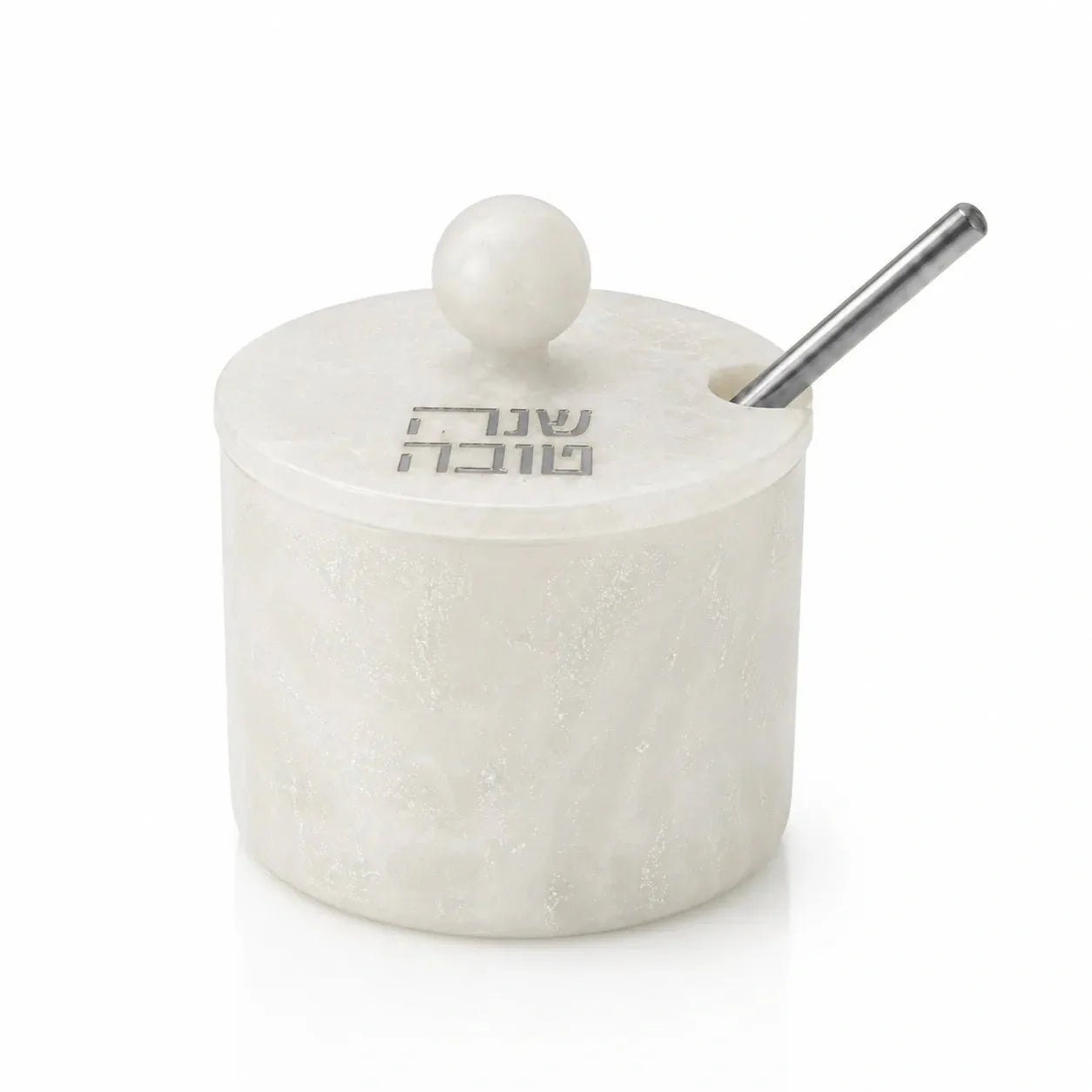 Classic Round Resin Honey Dish — Resin Honey Dish | Judaica Square Lakewood