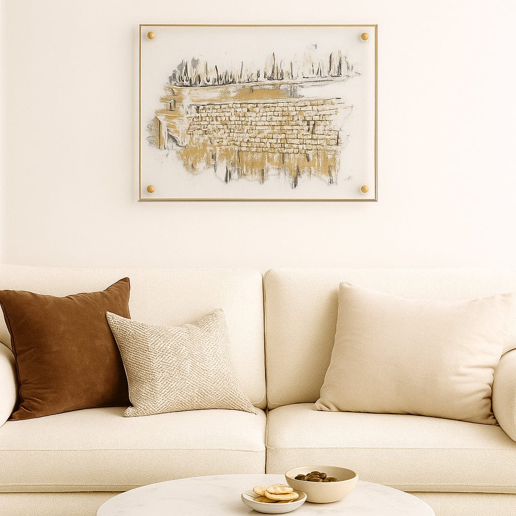 Clear Kosel at Winter Painting — detail view | Judaica Square Lakewood