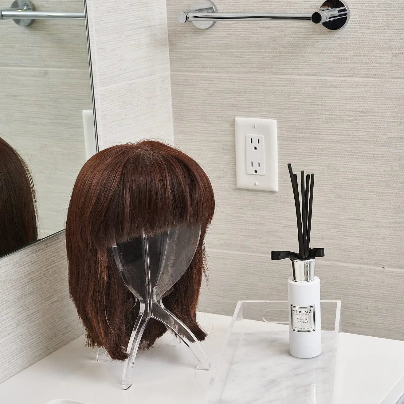 Collapsible Wig Head — side detail | Judaica Square Lakewood
