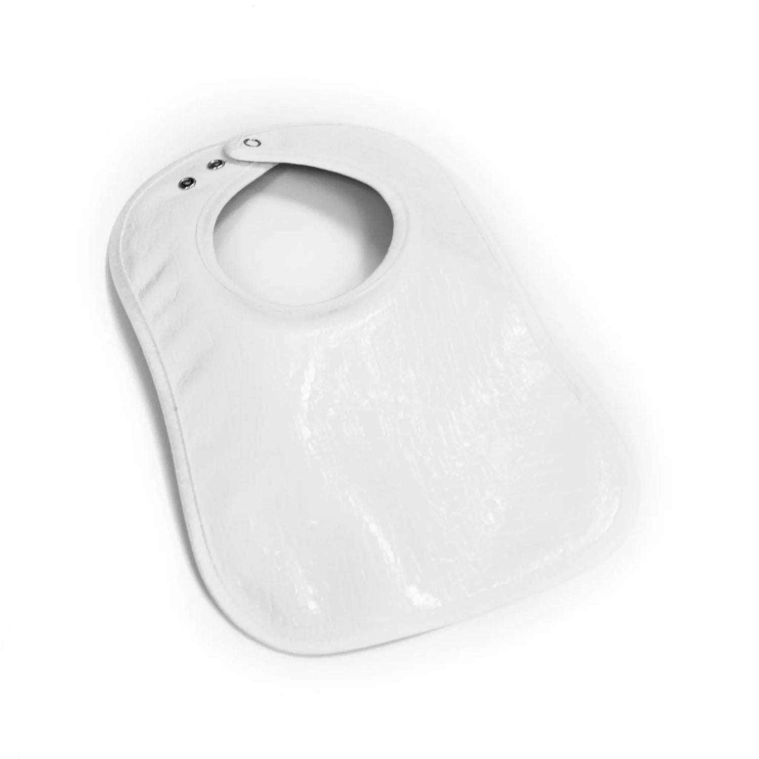 Crocodile Patent Leather Bib — Leather Baby Bib (view 6) | Judaica Square Lakewood