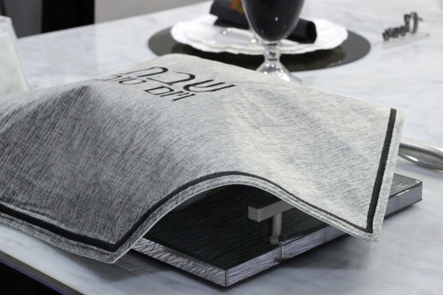 Crushed Velvet Hexagon Challah Cover | Judaica Square Lakewood