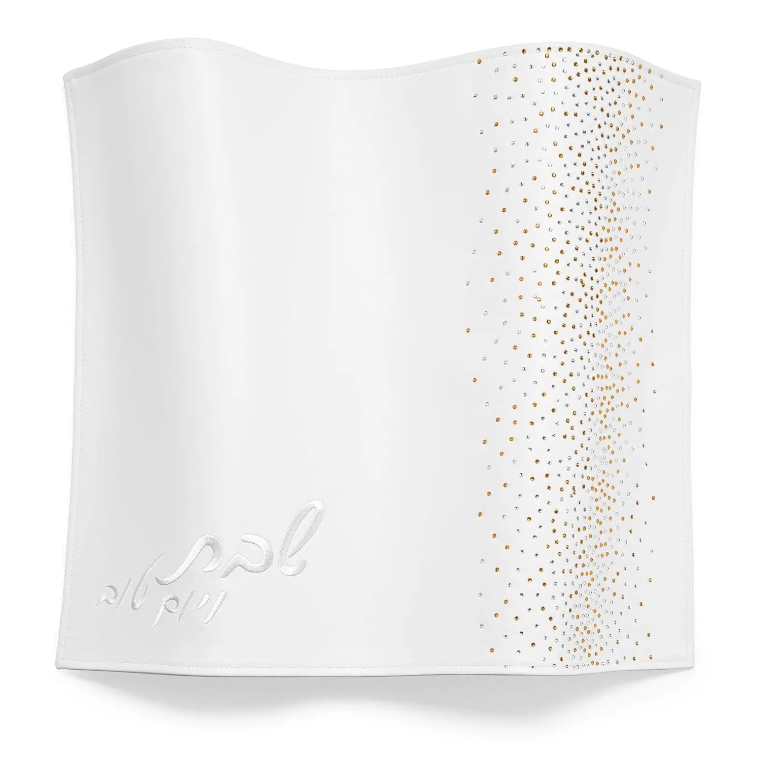 Crystal Challah Cover — styled in-room | Judaica Square Lakewood