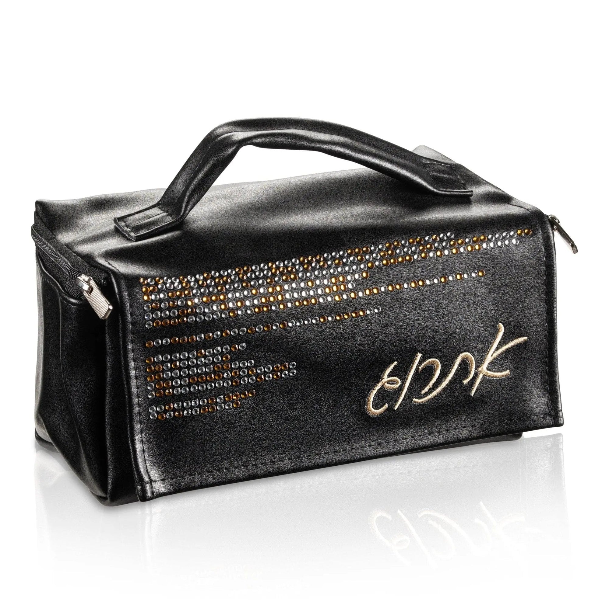 Crystal Leather Esrog Bag — hero shot | Judaica Square Lakewood