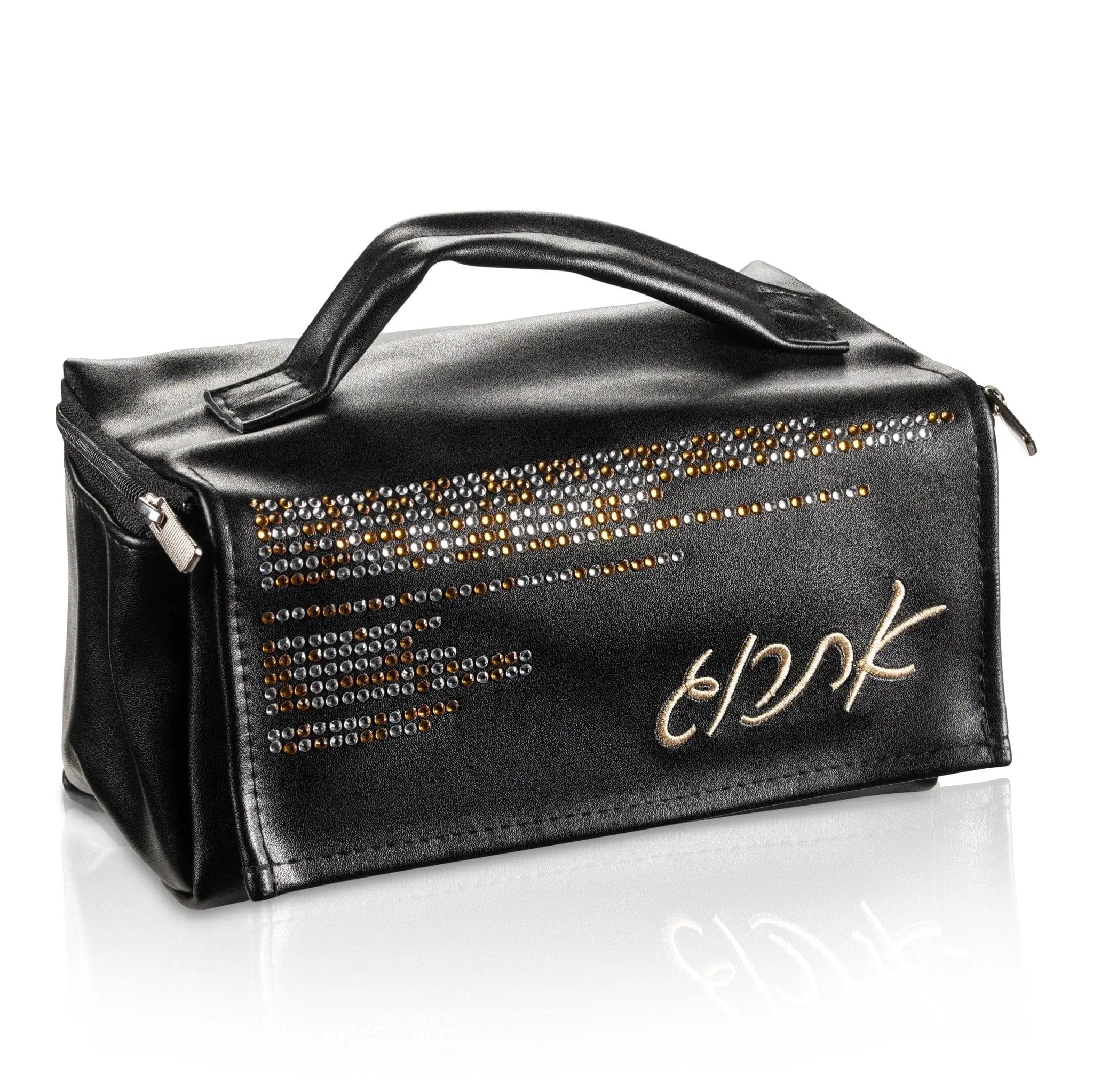 Crystal Leather Esrog Bag — hero shot | Judaica Square Lakewood