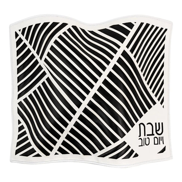 Diagonal Laser Cut Challah Cover — hero shot | Judaica Square Lakewood