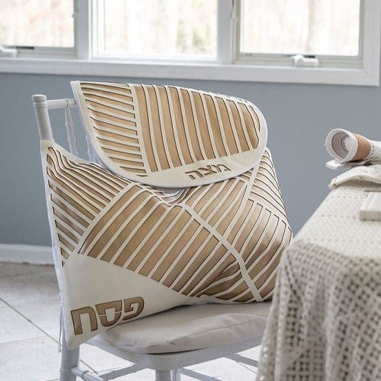 Diagonal Laser Cut Pesach Set — styled in-room | Judaica Square Lakewood