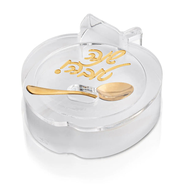 Die-Cut Apple Honey Dish | Judaica Square Lakewood