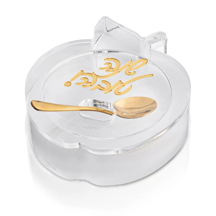 Die-Cut Apple Honey Dish | Judaica Square Lakewood