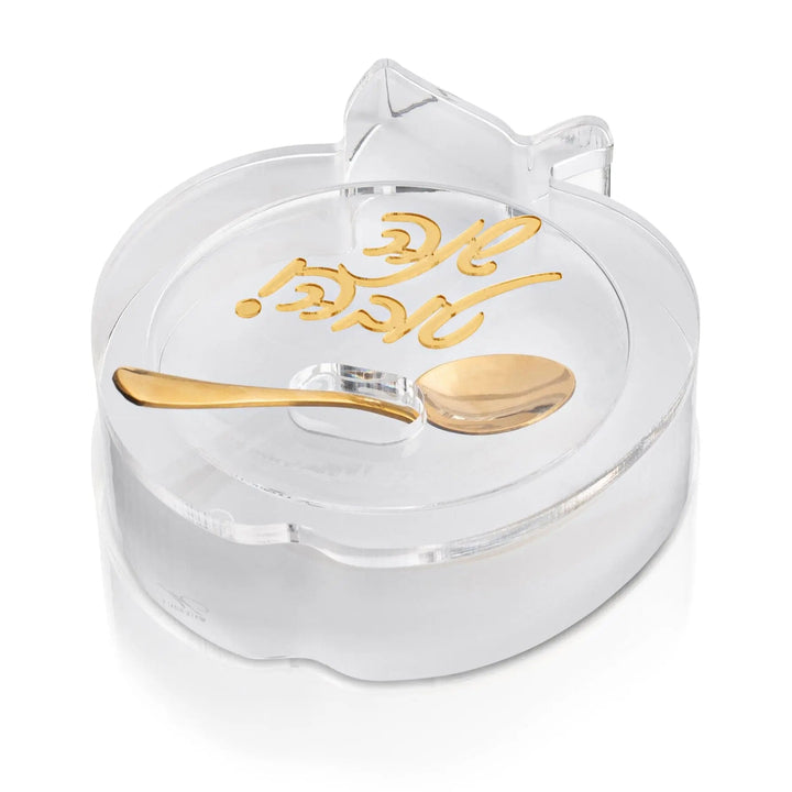 Die-Cut Apple Honey Dish — lucite