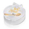 Die-Cut Apple Honey Dish — lucite | Judaica Square Lakewood