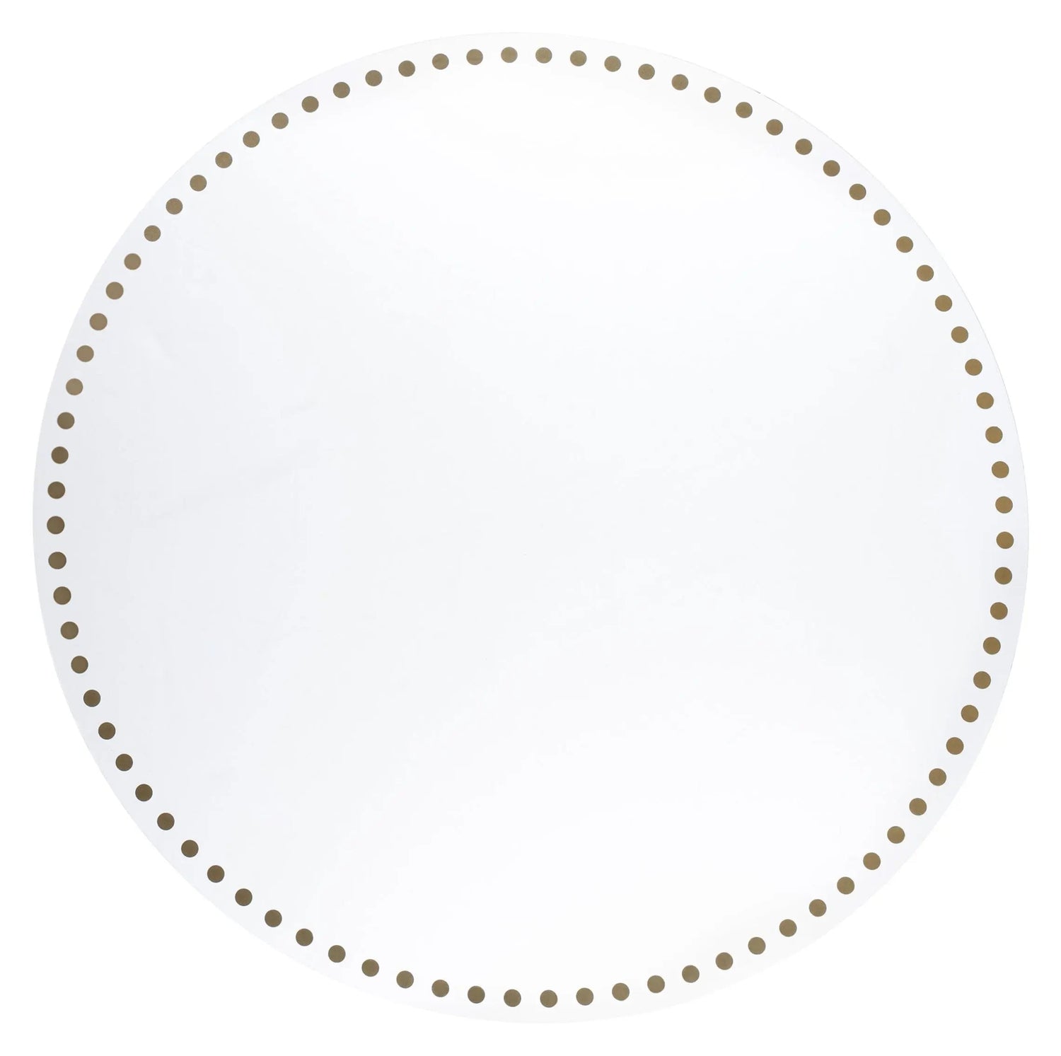 Dot Border Chargers — side detail | Judaica Square Lakewood