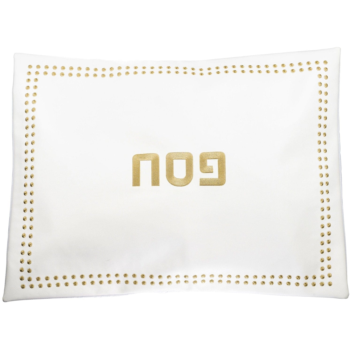 Dot Border Pesach Set — side detail | Judaica Square Lakewood