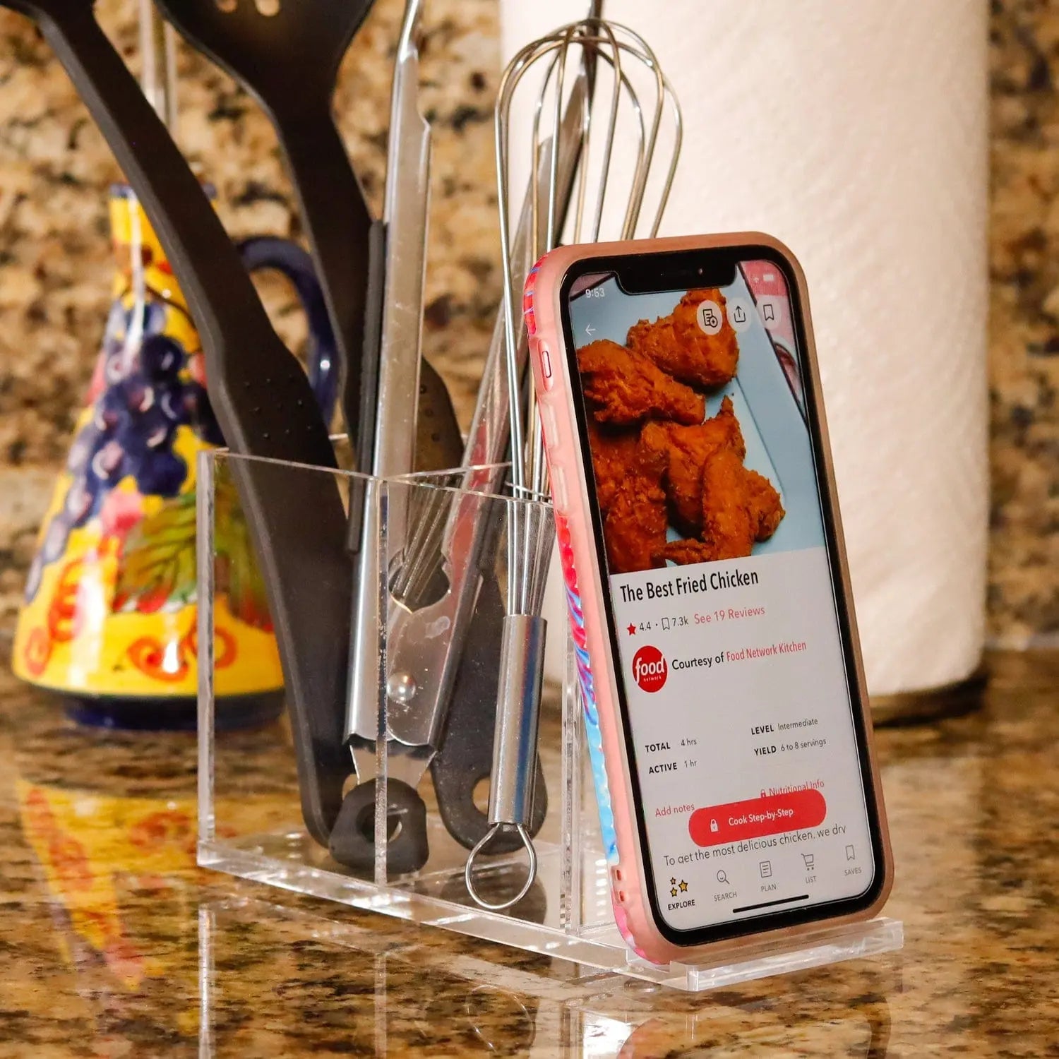Double Pen/Phone Holder — styled in-room | Judaica Square Lakewood