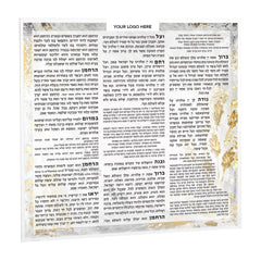 Elegant Double-Sided Custom Bencher Cards with Lucite Stand