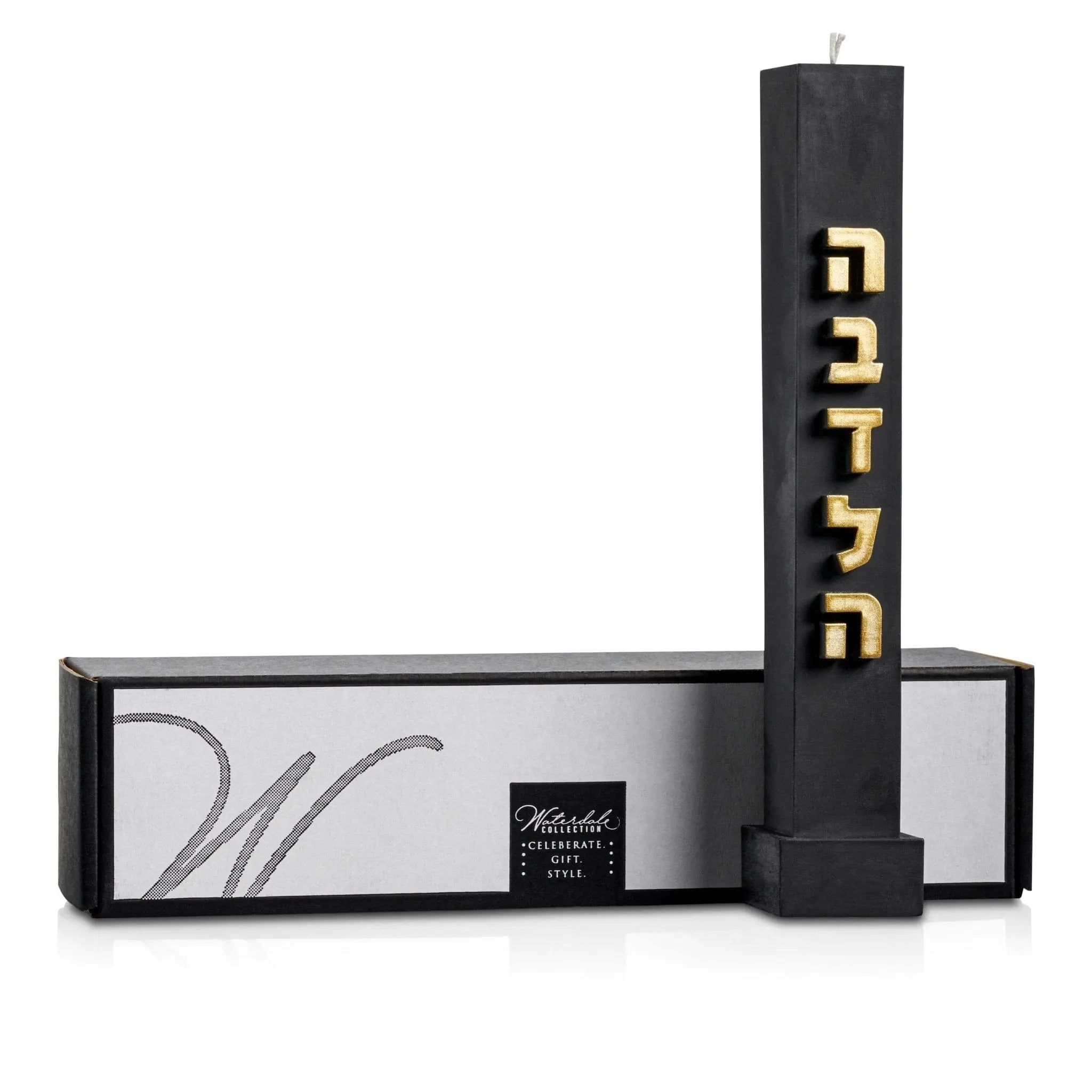 Embossed Havdalah Candle — hero shot | Judaica Square Lakewood
